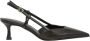 Sergio Levantesi Zwarte leren slingback hakken - Thumbnail 1