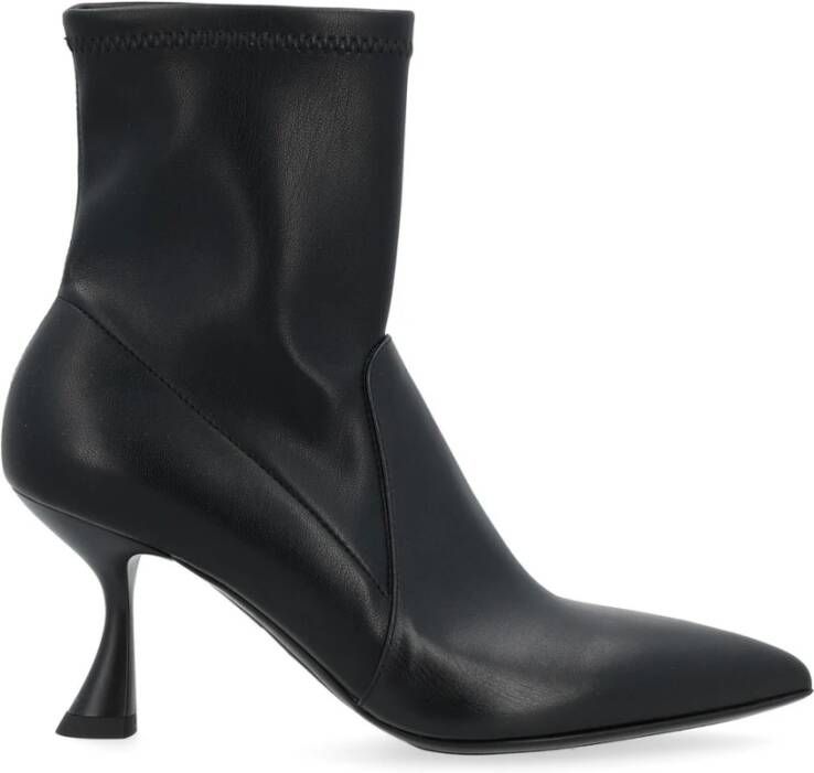 Sergio Levantesi Boots Junny Black Heeled Ankle Boot in zwart