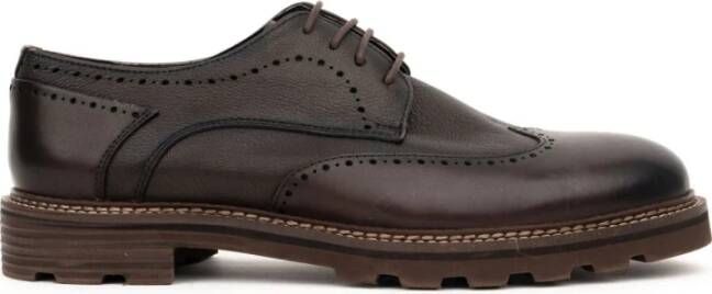 Sergio Moretti Bruin Leren Formele Schoenen
