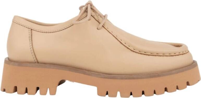 Sergio Moretti Casual Beige Loafers met Rubberen Zool