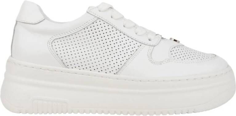 Sergio Moretti Casual Witte Leren Sneakers