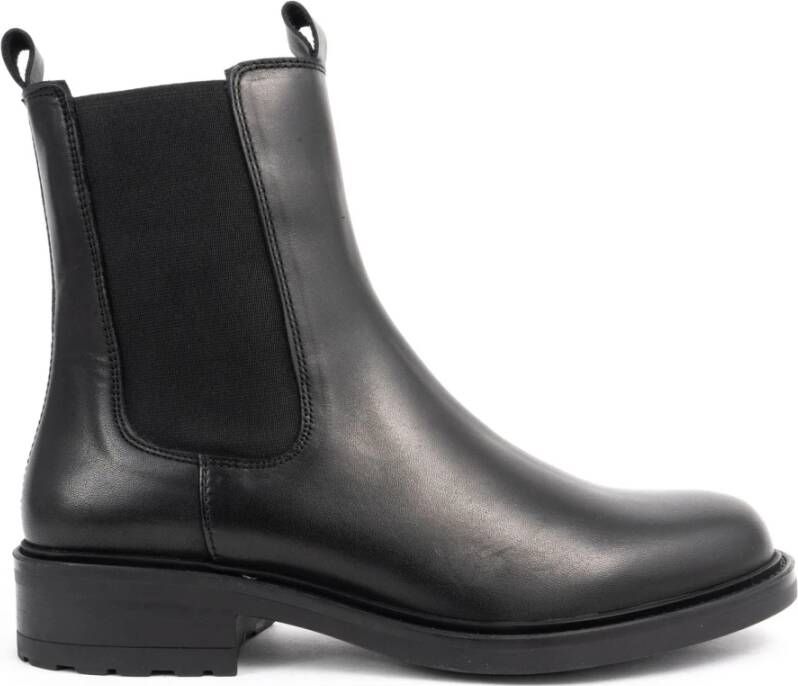 Sergio Moretti Casual Zwarte Enkellaarsjes