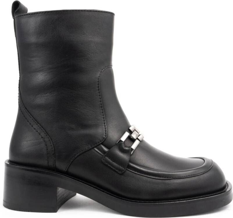 Sergio Moretti Casual Zwarte Enkellaarsjes