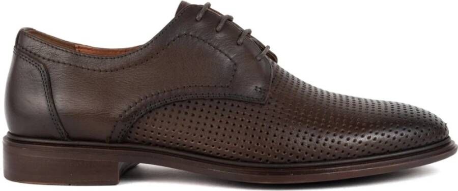 Sergio Moretti Bruine Formele Zakelijke Schoenen
