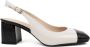 Sergio Moretti Klassieke Beige Mid Heel Pumps - Thumbnail 1
