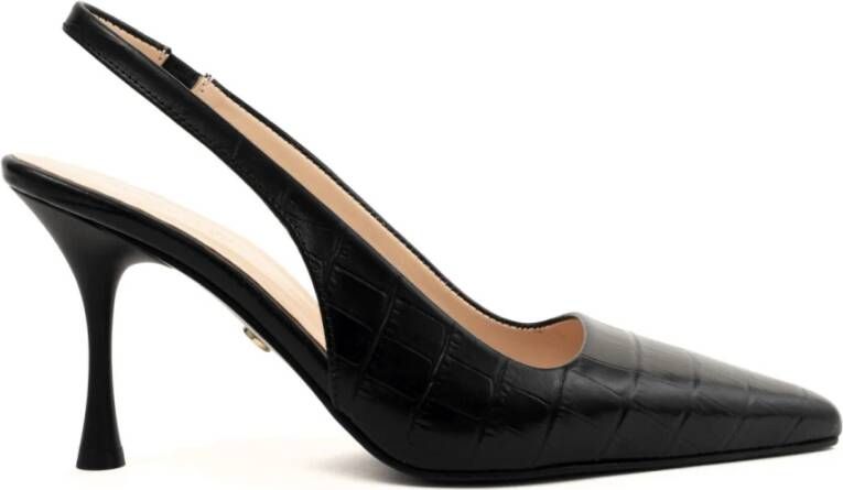 Sergio Moretti Klassieke Zwarte Hoge Hakken Pumps
