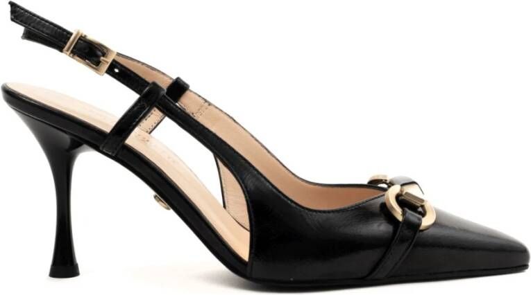 Sergio Moretti Klassieke Zwarte Hoge Hakken Pumps