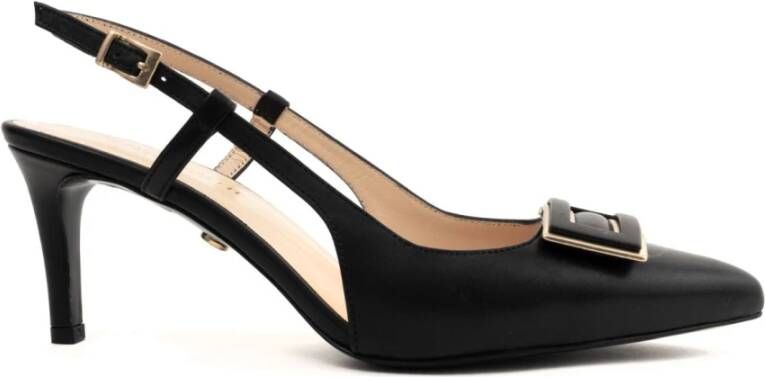 Sergio Moretti Klassieke Zwarte Hoge Hakken Pumps