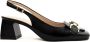 Sergio Moretti Klassieke Zwarte Mid-Hak Pumps - Thumbnail 1