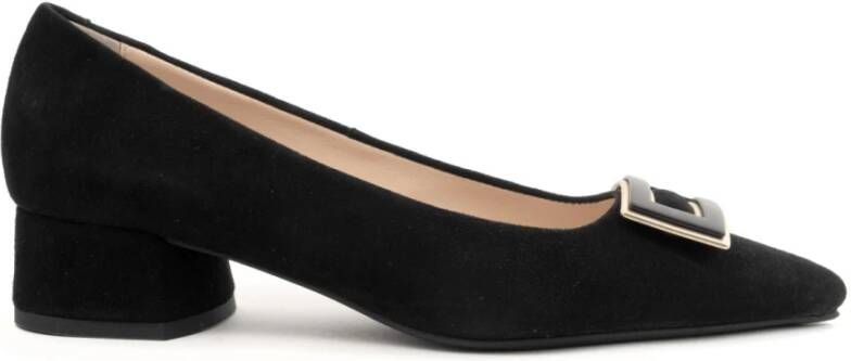 Sergio Moretti Klassieke Zwarte Middelhak Pumps