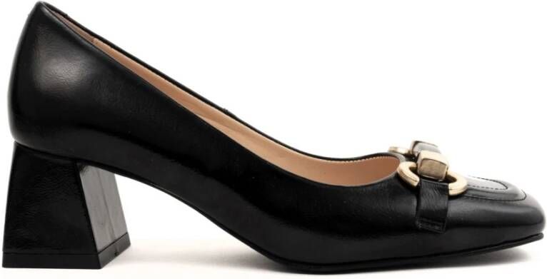 Sergio Moretti Klassieke Zwarte Middelhak Pumps