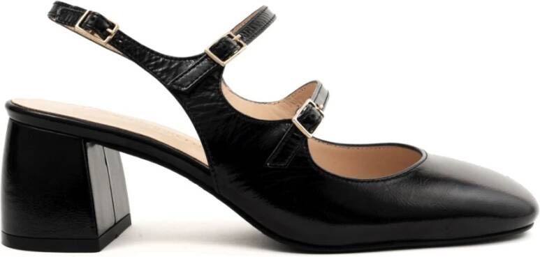 Sergio Moretti Klassieke Zwarte Middelhoge Pumps