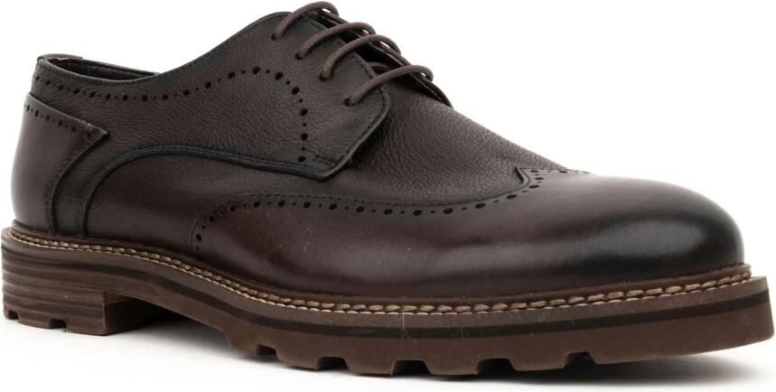 Sergio Moretti Bruin Leren Formele Schoenen