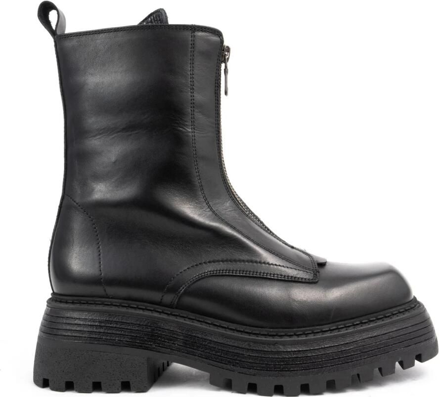 Sergio Moretti Casual Zwarte Enkellaarsjes