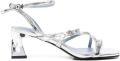 Sergio Moretti Chique Open-Toe Pumps - Grijs