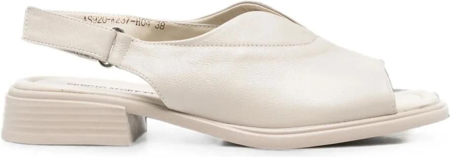 Sergio Moretti Firenze Slingback Sandalen met klittenbandsluiting