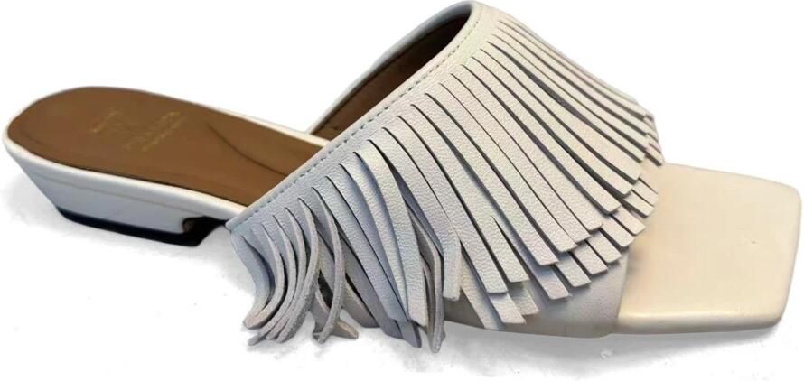 Sergio Moretti Slippers met Logo-Plaquette en Uitgesneden Details