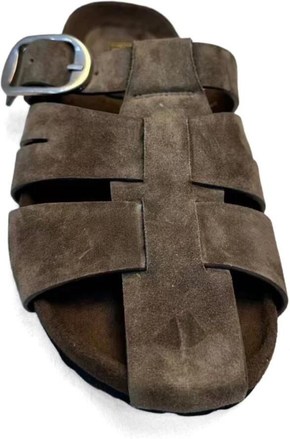 Sergio Moretti Slippers met open neus en sleehak - Foto 2