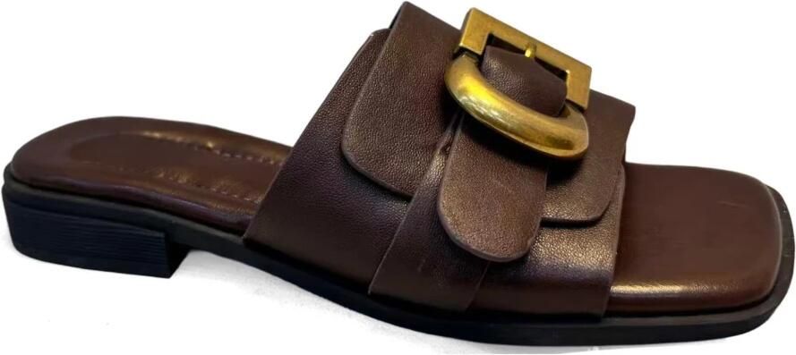 Sergio Moretti Slippers met open neus