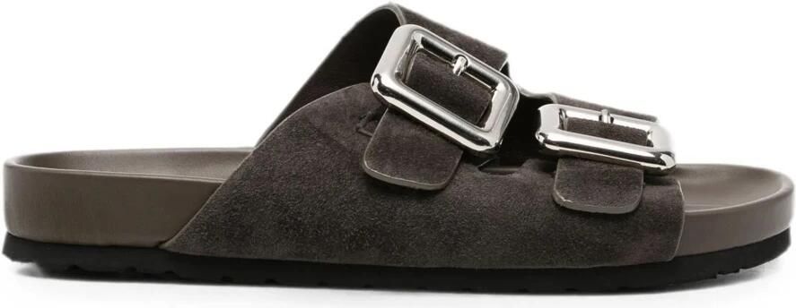 Sergio Moretti Slippers met Sleehak en Open Neus