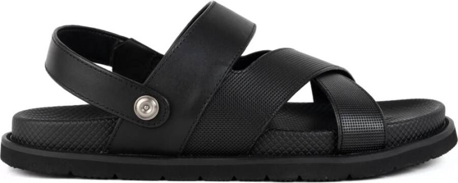 La Conte Zwarte Casual Platte Sandalen voor Mannen - Foto 2