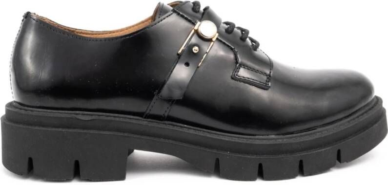 Sergio Moretti Zwarte Leren Casual Loafers