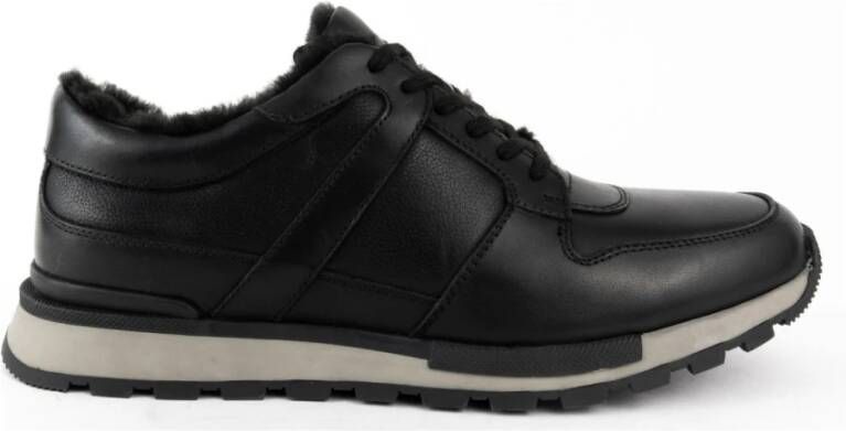 Sergio Moretti Zwarte Schoenen met Veters
