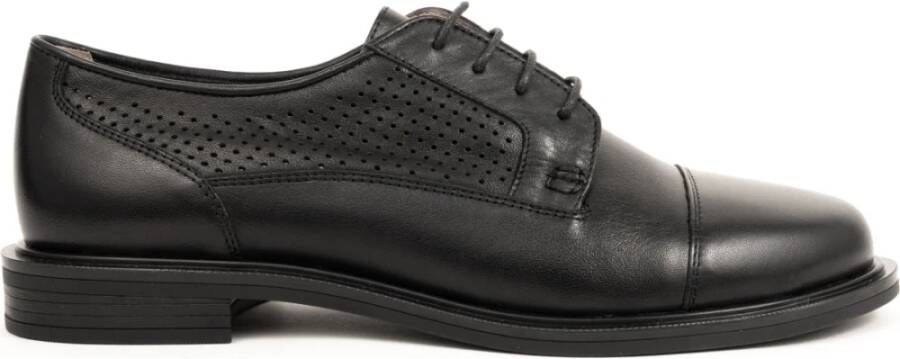 Sergio Moretti Zwarte Veterschoenen
