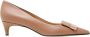 Sergio Rossi Beige Leren Decollete met 3cm Hak Beige Dames - Thumbnail 1