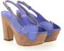 Sergio Rossi Budapest-geïnspireerde hoge hak sandalen Purple Dames - Thumbnail 1