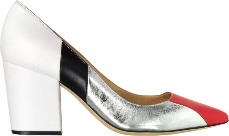 Sergio Rossi Drie-Tone Crash Pumps White Dames
