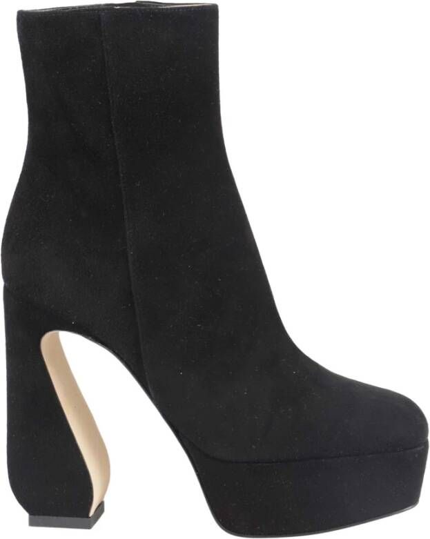 Sergio Rossi Elegante Suede Hakken Black Dames