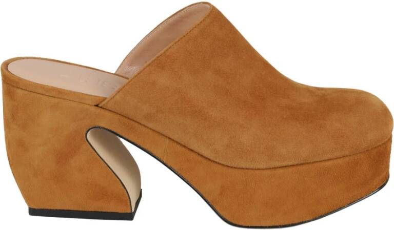 Sergio Rossi Elegante Suede Hakken Brown Dames