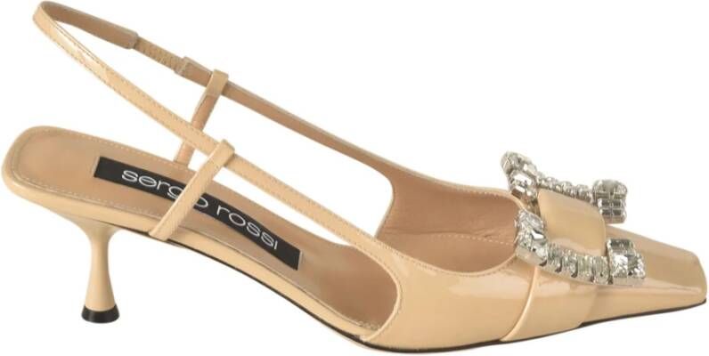 Sergio Rossi Flat Sandals Beige Dames