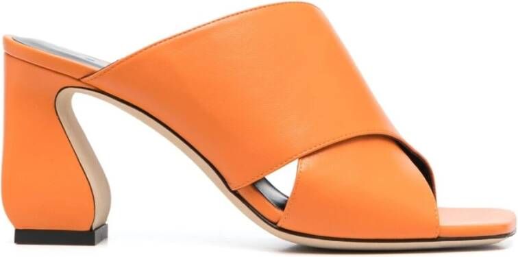 Sergio Rossi Heeled Mules Oranje Dames