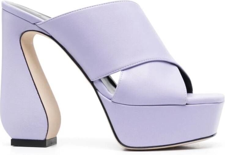 Sergio Rossi High Heel Sandals Purple Dames