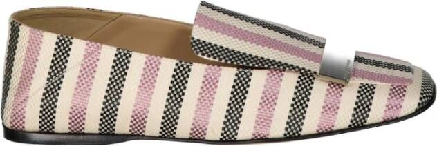 Sergio Rossi Jacquard Loafers met Metalen Logo Hardware