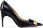 Sergio Rossi Klassieke Leren Hakken Pumps - Thumbnail 1