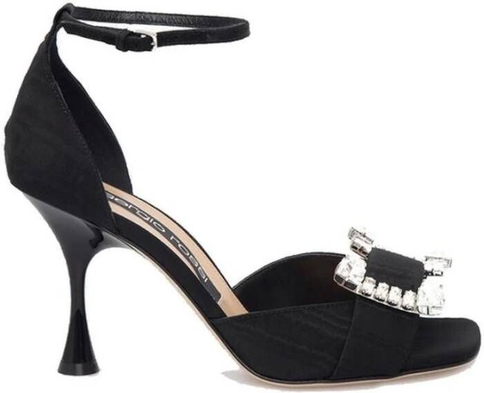Sergio Rossi Kristalversierde sandalen met enkelgesp