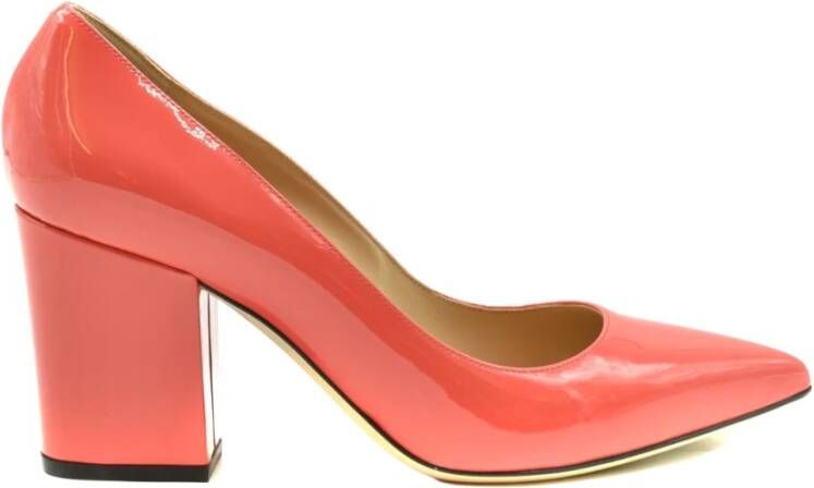 Sergio Rossi Lage Pumps Rood Dames