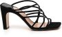 Sergio Rossi Lattice-Strap Hoge Hak Sandalen Zwart Dames - Thumbnail 1