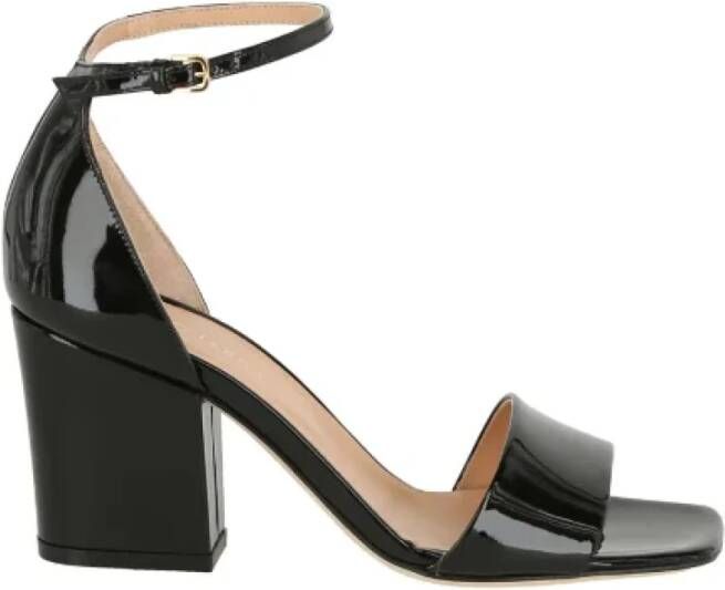 Sergio Rossi Leather sandals Black Dames