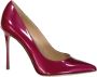 Sergio Rossi Leren pumps met lak effect - Thumbnail 1