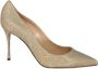 Sergio Rossi Leren Pumps met puntige neus - Thumbnail 1