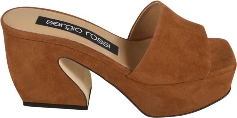 Sergio Rossi Leren Sandalen