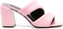 Sergio Rossi Lichtroze Nappa Leren Sandalen Pink Dames - Thumbnail 1