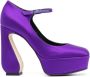 Sergio Rossi Paarse Sabot T 90 Hak Purple Dames - Thumbnail 1