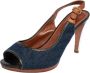 Sergio Rossi Pre-owned Denim sandals Blue Dames - Thumbnail 1