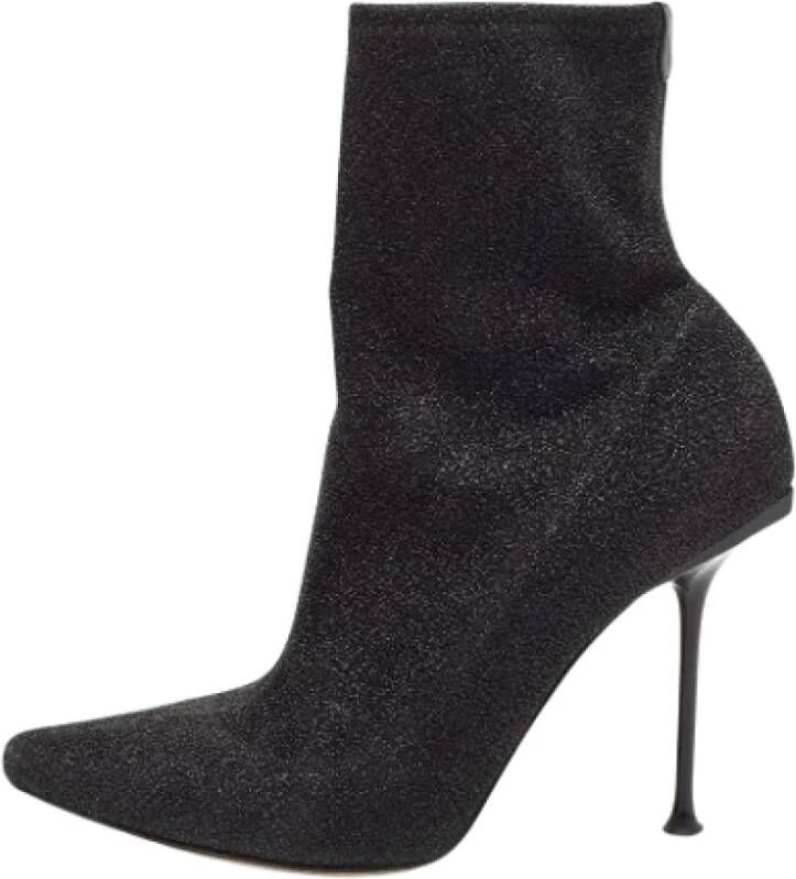 Sergio Rossi Pre-owned Fabric boots Black Dames