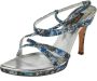 Sergio Rossi Pre-owned Fabric sandals Blue Dames - Thumbnail 1